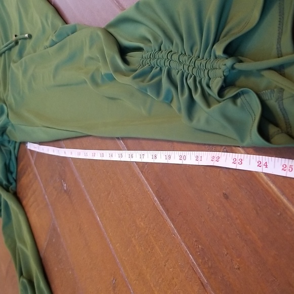 INC Womens Halter Style Green Jumpsuit - Picture 2 of 14